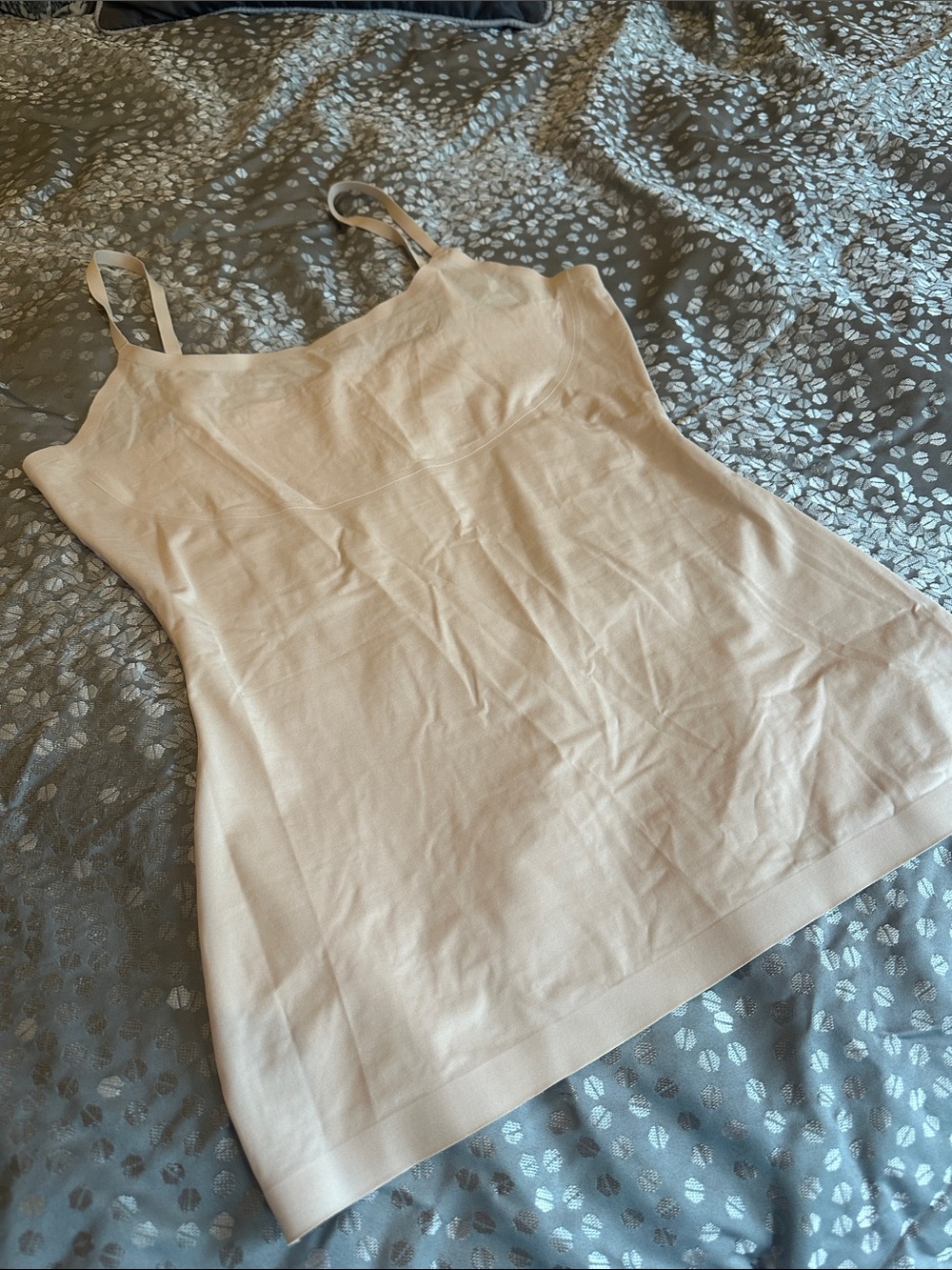 Spanx Nude Beige Seamless Cami Tank large